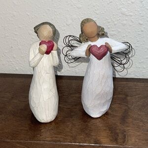 Willow Tree With Love, & Angel of Heart by Susan Lordi figurines